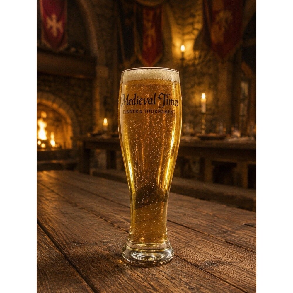 Medieval Times Dinner & Tournament Pilsner Beer Glass